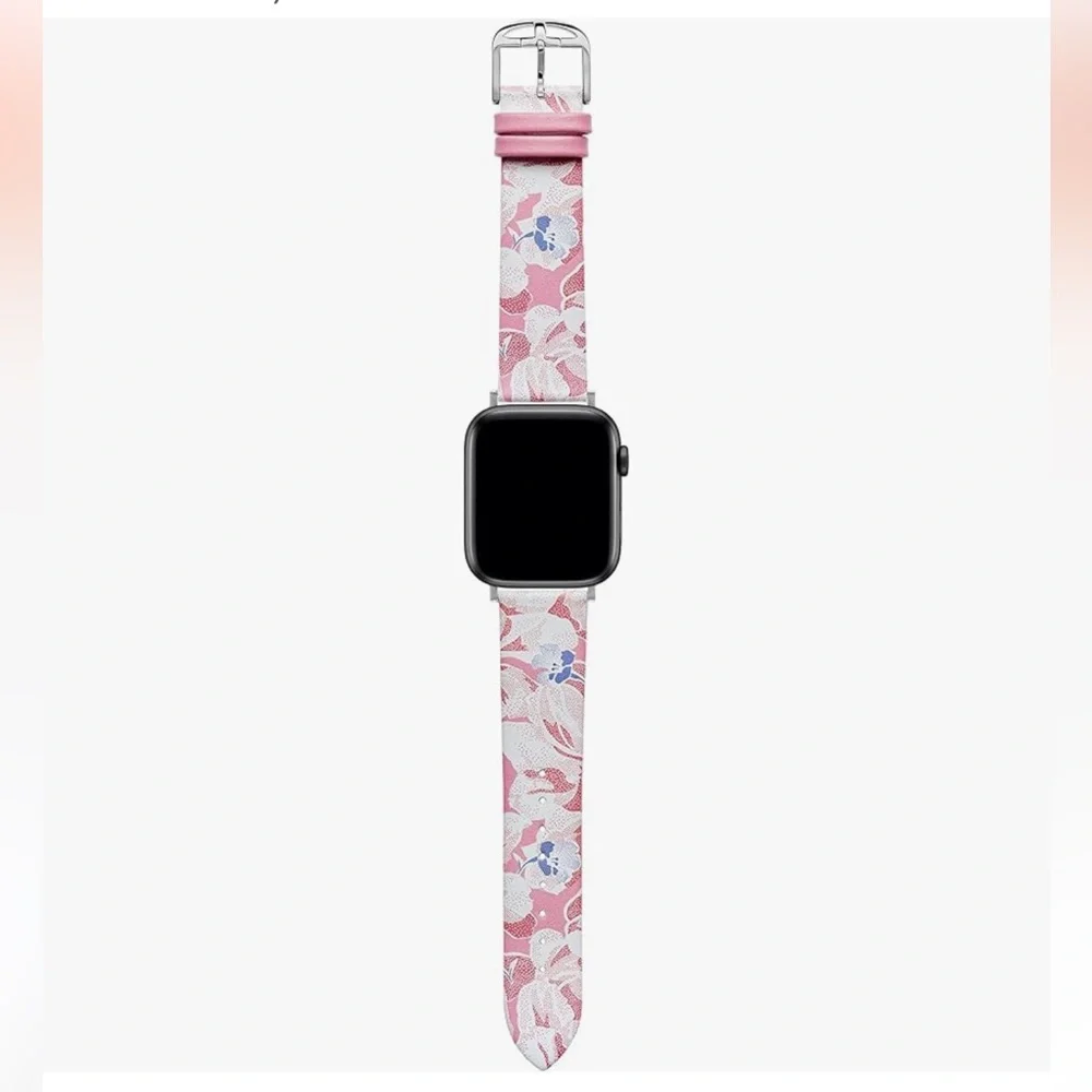Ted Baker Floral Pink Leather Strap for Apple Watch®